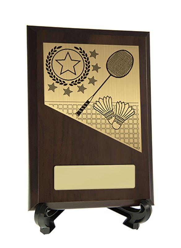 Badminton Theme on Plaque 200mm