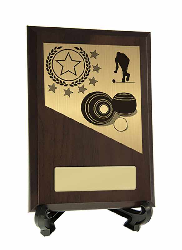 Plaque with Lawn Bowls Trim 200mm